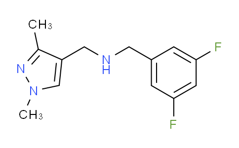 CAS No. 1006436-76-5, N-(3,5-Difluorobenzyl)-1-(1,3-dimethyl-1H-pyrazol-4-yl)methanamine