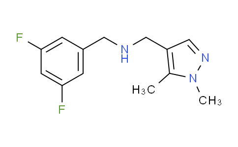 CAS No. 1006473-57-9, N-(3,5-Difluorobenzyl)-1-(1,5-dimethyl-1H-pyrazol-4-yl)methanamine