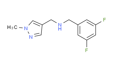 CAS No. 1006436-32-3, N-(3,5-Difluorobenzyl)-1-(1-methyl-1H-pyrazol-4-yl)methanamine