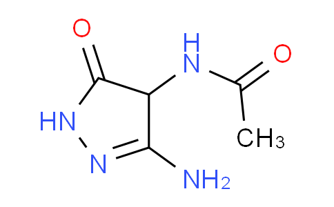 CAS No. 99419-10-0, N-(3-Amino-5-oxo-4,5-dihydro-1H-pyrazol-4-yl)acetamide