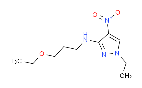 CAS No. 1429417-61-7, N-(3-Ethoxypropyl)-1-ethyl-4-nitro-1H-pyrazol-3-amine