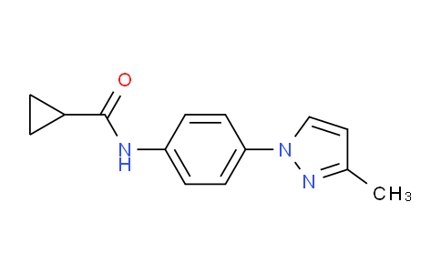 CAS No. 957034-73-0, N-(4-(3-Methyl-1H-pyrazol-1-yl)phenyl)cyclopropanecarboxamide