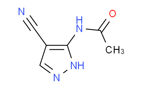 CAS No. 117868-30-1, N-(4-Cyano-1H-pyrazol-5-yl)acetamide
