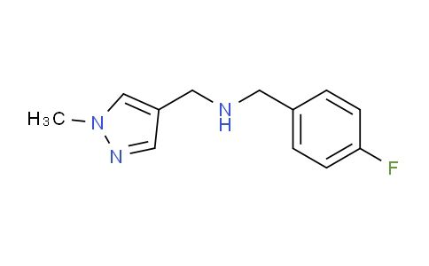 CAS No. 1006464-87-4, N-(4-Fluorobenzyl)-1-(1-methyl-1H-pyrazol-4-yl)methanamine