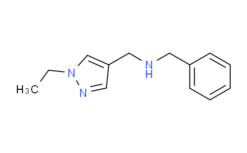 CAS No. 1006336-89-5, N-Benzyl-1-(1-ethyl-1H-pyrazol-4-yl)methanamine