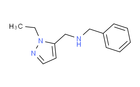 CAS No. 1005631-26-4, N-Benzyl-1-(1-ethyl-1H-pyrazol-5-yl)methanamine