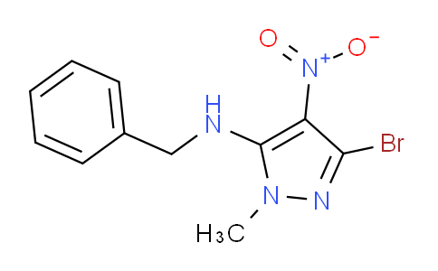 CAS No. 155601-07-3, N-Benzyl-3-bromo-1-methyl-4-nitro-1H-pyrazol-5-amine