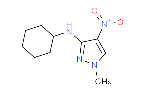 CAS No. 1429417-73-1, N-Cyclohexyl-1-methyl-4-nitro-1H-pyrazol-3-amine