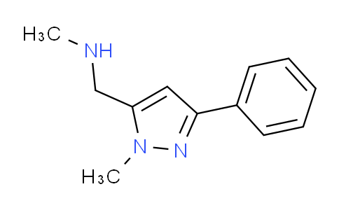 CAS No. 864068-98-4, N-Methyl-1-(1-methyl-3-phenyl-1H-pyrazol-5-yl)methanamine