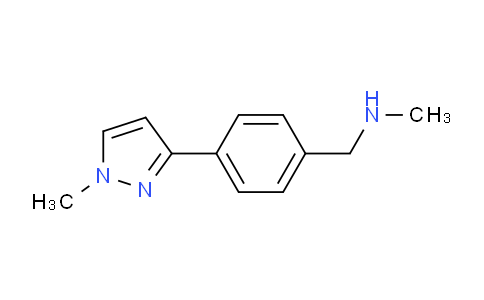 CAS No. 179873-47-3, N-Methyl-1-(4-(1-methyl-1H-pyrazol-3-yl)phenyl)methanamine