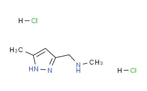 CAS No. 1238870-77-3, N-Methyl-1-(5-methyl-1H-pyrazol-3-yl)methanamine dihydrochloride