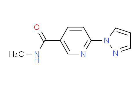 CAS No. 321533-79-3, N-Methyl-6-(1H-pyrazol-1-yl)nicotinamide