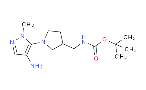 CAS No. 1363405-58-6, tert-Butyl ((1-(4-amino-1-methyl-1H-pyrazol-5-yl)pyrrolidin-3-yl)methyl)carbamate