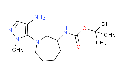 CAS No. 1363405-91-7, tert-Butyl (1-(4-amino-1-methyl-1H-pyrazol-5-yl)azepan-3-yl)carbamate