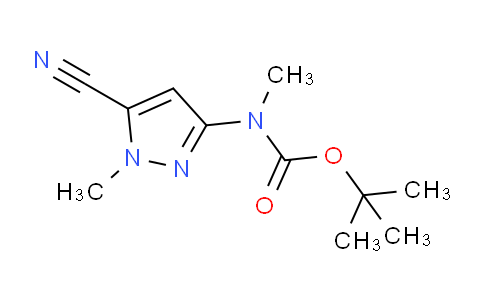 CAS No. 1692906-02-7, tert-Butyl (5-cyano-1-methyl-1H-pyrazol-3-yl)(methyl)carbamate