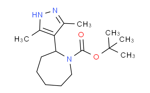 CAS No. 1706546-35-1, tert-Butyl 2-(3,5-dimethyl-1H-pyrazol-4-yl)azepane-1-carboxylate