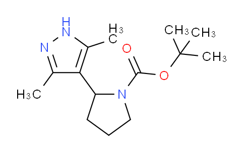 CAS No. 1706533-07-4, tert-Butyl 2-(3,5-dimethyl-1H-pyrazol-4-yl)pyrrolidine-1-carboxylate
