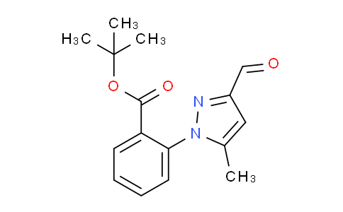 CAS No. 1263063-14-4, tert-Butyl 2-(3-formyl-5-methyl-1H-pyrazol-1-yl)benzoate