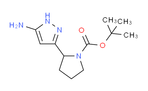 CAS No. 1396967-66-0, tert-Butyl 2-(5-amino-1H-pyrazol-3-yl)pyrrolidine-1-carboxylate