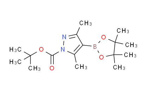 CAS No. 1073354-70-7, tert-Butyl 3,5-dimethyl-4-(4,4,5,5-tetramethyl-1,3,2-dioxaborolan-2-yl)-1H-pyrazole-1-carboxylate