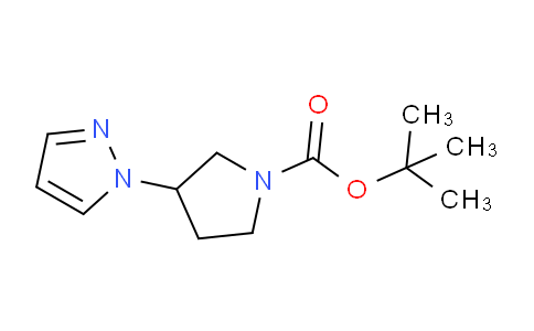 CAS No. 1437310-80-9, tert-Butyl 3-(1H-pyrazol-1-yl)pyrrolidine-1-carboxylate