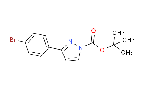 CAS No. 1199773-38-0, tert-Butyl 3-(4-bromophenyl)-1H-pyrazole-1-carboxylate