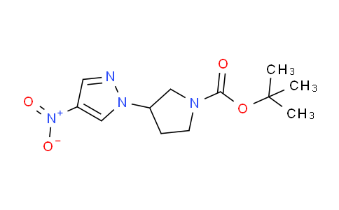 CAS No. 1056024-38-4, tert-Butyl 3-(4-nitro-1H-pyrazol-1-yl)pyrrolidine-1-carboxylate