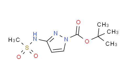 CAS No. 1956380-59-8, tert-Butyl 3-(methylsulfonamido)-1H-pyrazole-1-carboxylate