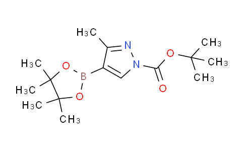 CAS No. 1009071-34-4, tert-Butyl 3-methyl-4-(4,4,5,5-tetramethyl-1,3,2-dioxaborolan-2-yl)-1H-pyrazole-1-carboxylate