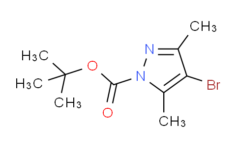 CAS No. 1040276-87-6, tert-Butyl 4-bromo-3,5-dimethyl-1H-pyrazole-1-carboxylate