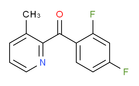 CAS No. 1187165-77-0, (2,4-Difluorophenyl)(3-methylpyridin-2-yl)methanone