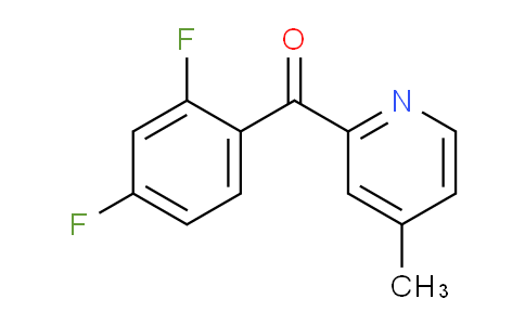 CAS No. 1187170-44-0, (2,4-Difluorophenyl)(4-methylpyridin-2-yl)methanone