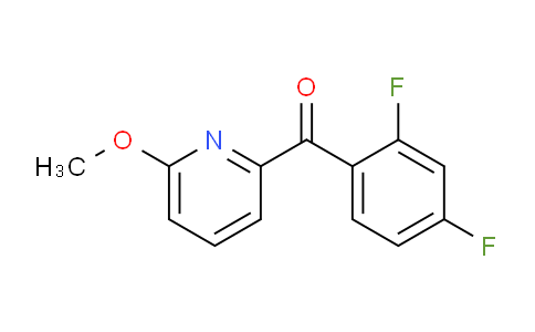 CAS No. 1187165-31-6, (2,4-Difluorophenyl)(6-methoxypyridin-2-yl)methanone
