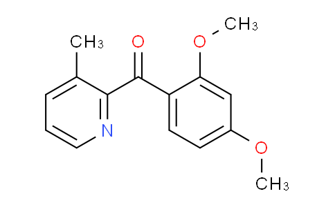 CAS No. 1187164-69-7, (2,4-Dimethoxyphenyl)(3-methylpyridin-2-yl)methanone