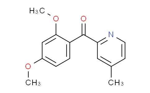 CAS No. 1187165-55-4, (2,4-Dimethoxyphenyl)(4-methylpyridin-2-yl)methanone