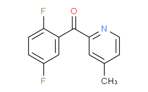 CAS No. 1187163-80-9, (2,5-Difluorophenyl)(4-methylpyridin-2-yl)methanone