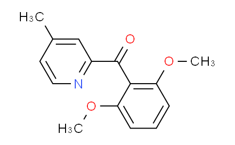 CAS No. 1187163-86-5, (2,6-Dimethoxyphenyl)(4-methylpyridin-2-yl)methanone