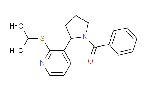 CAS No. 1352514-53-4, (2-(2-(Isopropylthio)pyridin-3-yl)pyrrolidin-1-yl)(phenyl)methanone