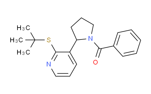 CAS No. 1352488-77-7, (2-(2-(tert-Butylthio)pyridin-3-yl)pyrrolidin-1-yl)(phenyl)methanone