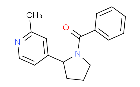 CAS No. 1352530-70-1, (2-(2-Methylpyridin-4-yl)pyrrolidin-1-yl)(phenyl)methanone