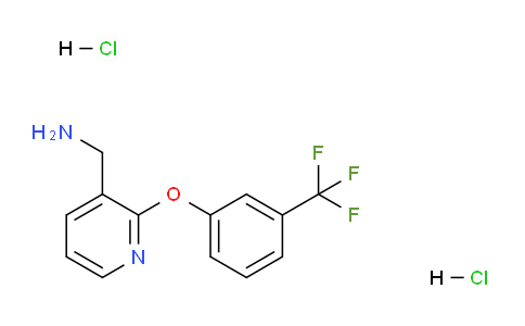 CAS No. 933705-41-0, (2-(3-(Trifluoromethyl)phenoxy)pyridin-3-yl)methanamine dihydrochloride