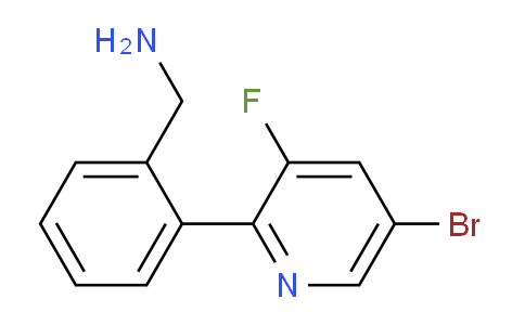 CAS No. 1263078-25-6, (2-(5-Bromo-3-fluoropyridin-2-yl)phenyl)methanamine