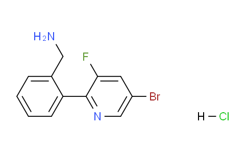 CAS No. 1303967-15-8, (2-(5-Bromo-3-fluoropyridin-2-yl)phenyl)methanamine hydrochloride