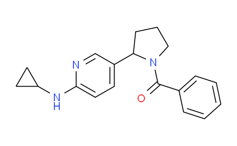 CAS No. 1352526-04-5, (2-(6-(Cyclopropylamino)pyridin-3-yl)pyrrolidin-1-yl)(phenyl)methanone
