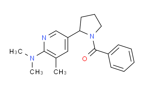 CAS No. 1352539-07-1, (2-(6-(Dimethylamino)-5-methylpyridin-3-yl)pyrrolidin-1-yl)(phenyl)methanone
