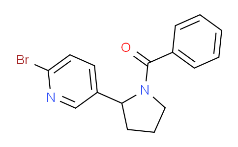CAS No. 1352508-31-6, (2-(6-Bromopyridin-3-yl)pyrrolidin-1-yl)(phenyl)methanone
