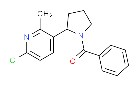 CAS No. 1352490-41-5, (2-(6-Chloro-2-methylpyridin-3-yl)pyrrolidin-1-yl)(phenyl)methanone