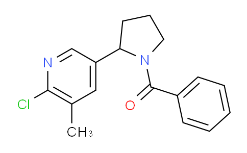 CAS No. 1352530-77-8, (2-(6-Chloro-5-methylpyridin-3-yl)pyrrolidin-1-yl)(phenyl)methanone