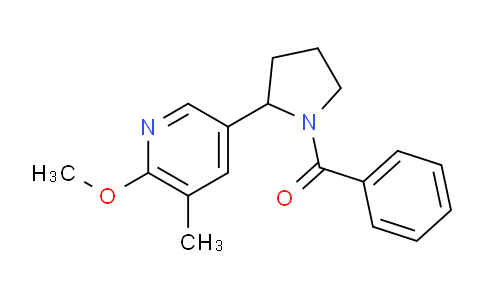 CAS No. 1352518-60-5, (2-(6-Methoxy-5-methylpyridin-3-yl)pyrrolidin-1-yl)(phenyl)methanone