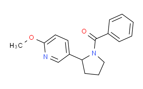 CAS No. 1352537-36-0, (2-(6-Methoxypyridin-3-yl)pyrrolidin-1-yl)(phenyl)methanone